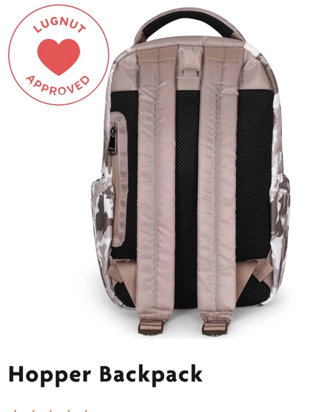 lug Hopper Backpack Camo Taupe Sand NWT - Picture 4 of 7